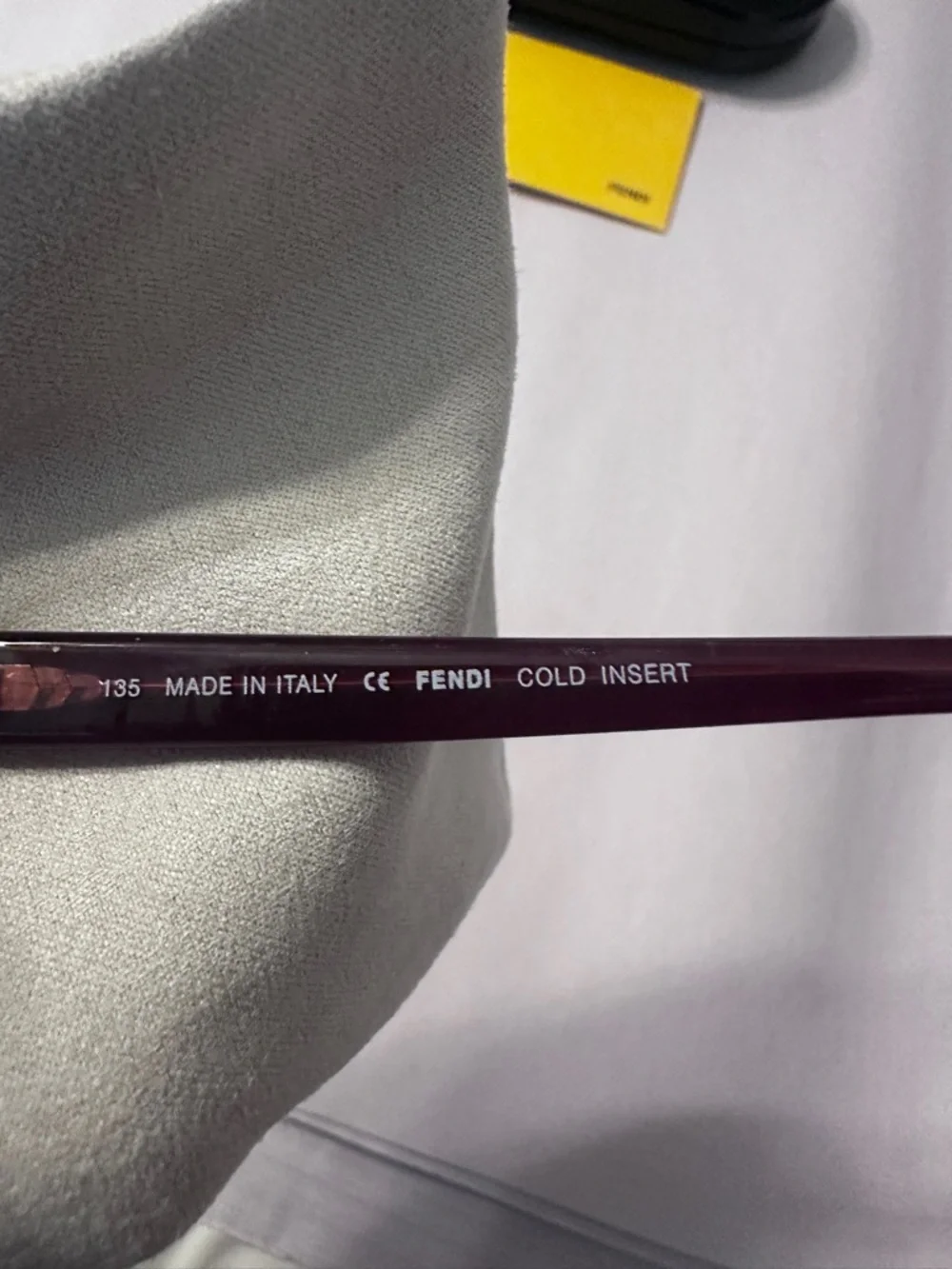 Fendi Maroon Logo-Print Frames - New